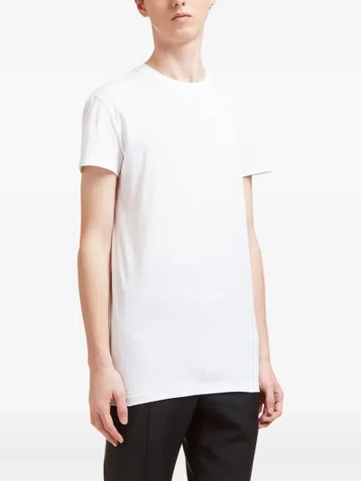 Aiezen Crew-neck T-shirt In White