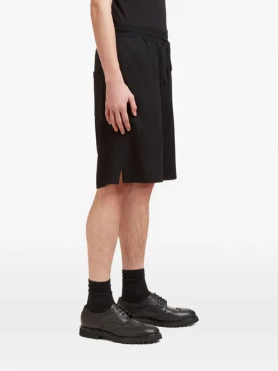 Aiezen Drawstring-fastening Dropped Crotch Shorts In Black