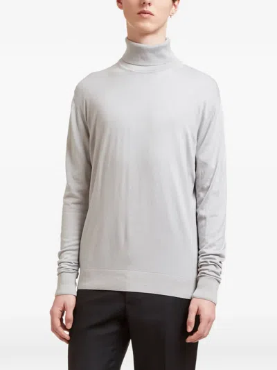 Aiezen Roll-neck Sweater In Gray