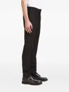 Aiezen Wool-blend Tailored Trousers In Brown