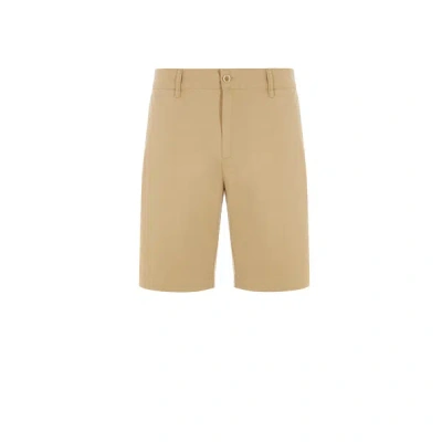Aigle Cotton And Linen Shorts In Neutral