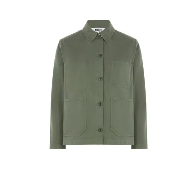 Aigle Cotton Jacket In Green