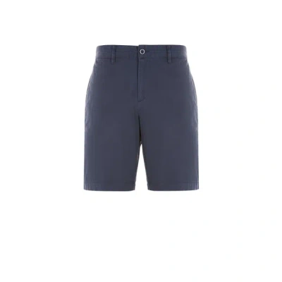 Aigle Cotton Shorts In Blue
