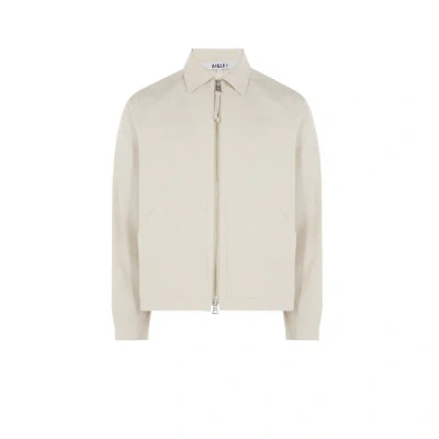 Aigle Cropped Cotton Jacket In Neutral
