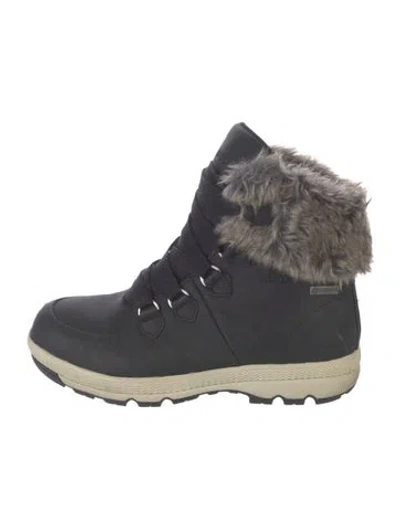 Pre-owned Aigle Leather Hiking Boots In Black