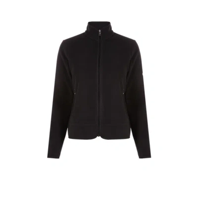 Aigle Plain Fleece Jacket In Black