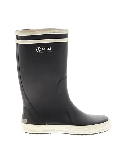Pre-owned Aigle Kids' Rain Boots In Black