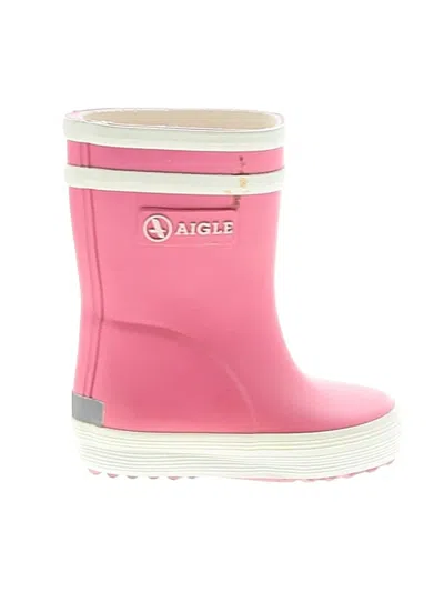 Pre-owned Aigle Kids' Rain Boots In Pink