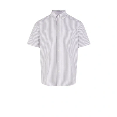 Aigle Striped Cotton Shirt In White