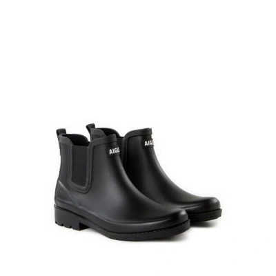 Aigle Wellington Boots In Black