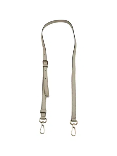 Pre-owned Aigner Adjustable Leather Shoulder Strap In Neutral