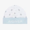 AIGNER AIGNER BABY BOYS BLUE & WHITE PIMA COTTON HAT