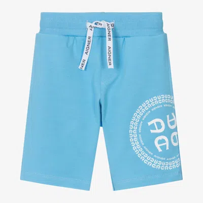 Aigner Baby Boys Blue Cotton Jersey Shorts