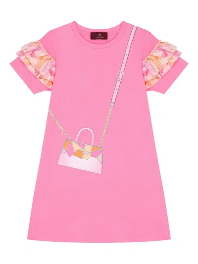 Aigner Kids' Bag-print Dress