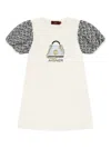 Aigner Short Sleeve Dress In White