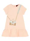Aigner Bag-print Ruffled Dress In Pink