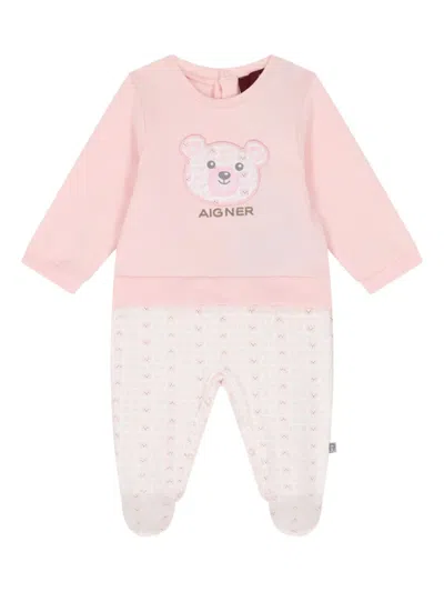 Aigner Bear-motif Babygrow