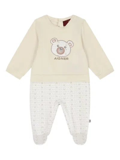 Aigner Babies' Bear-print Pajamas