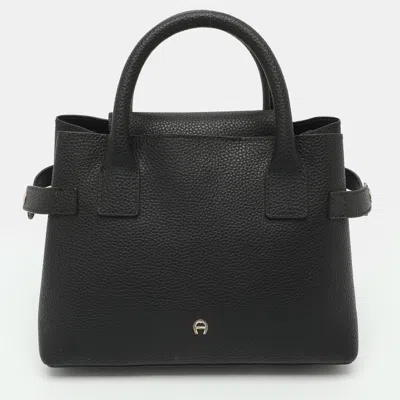 Pre-owned Aigner Black Leather Tote