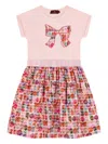 Aigner Bow-embellished Circle-print Dress In Multi