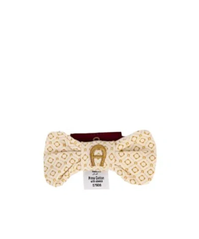 Aigner Bow Hair Band In Nude