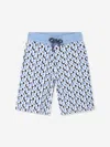 Aigner Monogram-pattern Cotton Track Shorts In White