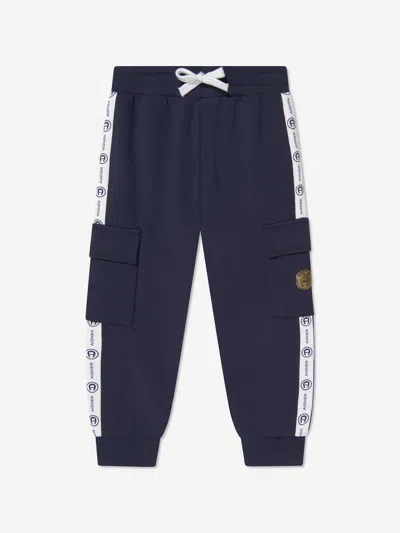 Aigner Babies' Boys Logo Joggers In Blue