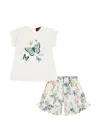 Aigner Butterfly-print Short Set In Multi