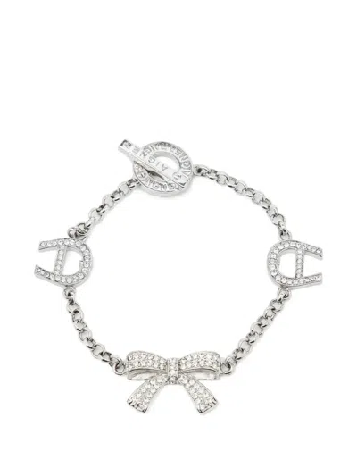 Pre-owned Aigner Charm-detail Bracelet In Silver