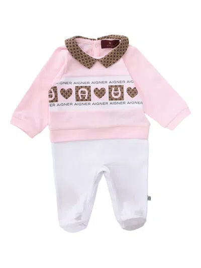 Aigner Collar-detail Babygrow
