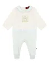 Aigner Contrasting-collar Babygrow