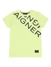 Aigner Diagonal Logo T-shirt In Green