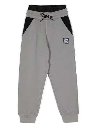 Aigner Kids' Double-waistband Jersey Sweatpants In Gray