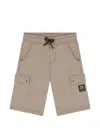 Aigner Drawstring Cargo Shorts In Gray
