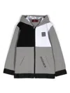 Aigner Embroidered-logo Hooded Jacket In Grey