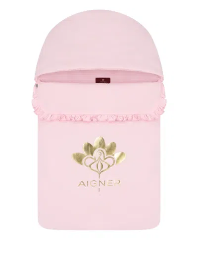 Aigner Floral-motif Logo Baby Nest