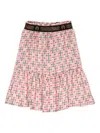 Aigner Geometric-print Tiered Skirt In Multicolour