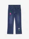 AIGNER GIRLS EMBROIDERED FLARED JEANS