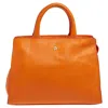AIGNER GRAINED LEATHER CYBILL TOTE