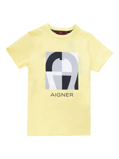 Aigner Kids' Graphic Logo T-shirt