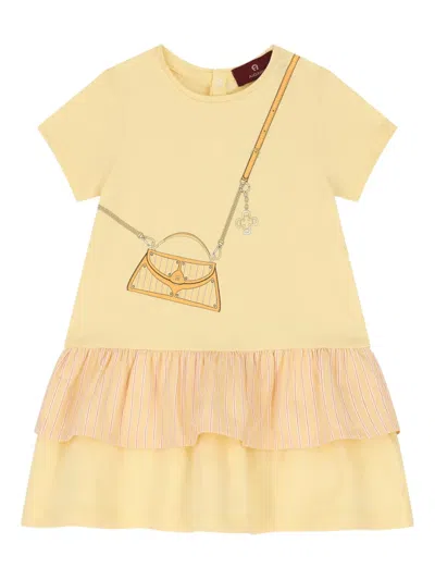 Aigner Babies' Graphic-print Ruffle Dress
