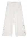 Aigner Heart-button Jersey Sweatpants In Neutrals