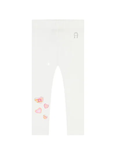 Aigner Babies' Heart Logo Leggings In White