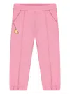 Shop Aigner Heart-motif Track Trousers In Pink