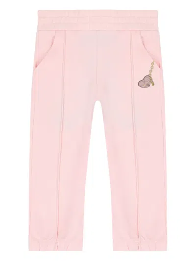 Aigner Babies' Heart-print Track Pants In Pink
