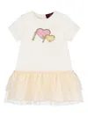 Aigner Heart-print Tulle Dress In White