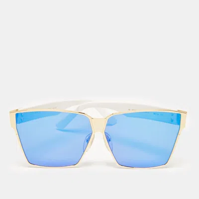 Aigner Irresistor Kubrik White/multicolor Mirror Irresistor Square Sunglasses In Blue