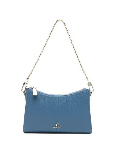 Aigner Ivy Grained Leather Shoulder Bag In Pattern