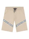 Aigner Logo-band Drawstring Shorts In Neutral