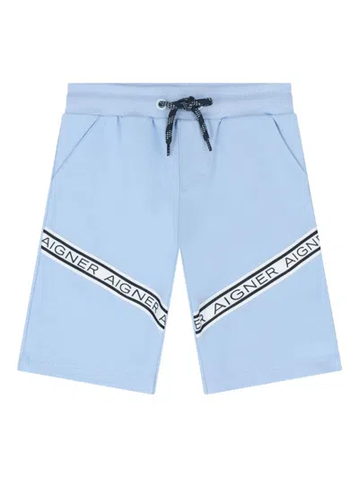 Aigner Babies' Logo-band Shorts In Blue